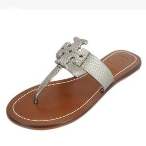 Tory Burch Metallic Leather Thong Sandal